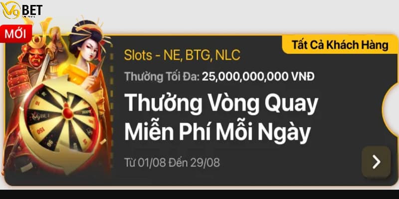 khuyến mãi vòng quay V9BET